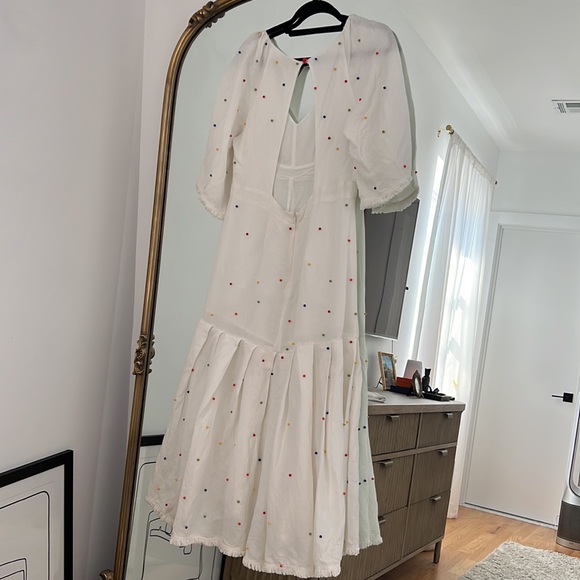 Farm Rio Embroidered Dot Dress - Picture 10 of 13